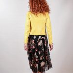 Куртка-косуха желтого цвета 4