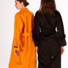 Двобортне пальто в помаранчевому кольорі 4