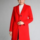 Пальто классического красного 2