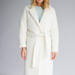 Шикарное пальто молочного цвета 5