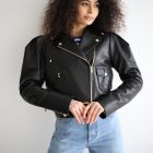 Куртка – косуха из натуральной кожи классического черного цвета 3