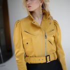 Шикарная кожаная куртка - косуха в стиле 90-х 2