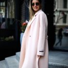 Пальто з делікатної і тонкої вовни в рожевому кольорі 5