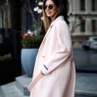 Пальто з делікатної і тонкої вовни в рожевому кольорі 4