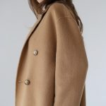 Пальто из натуральной шерсти альпаки и кашемира бежевого цвета 3