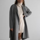 Пальто з вовни альпаки в сірому кольорі 3