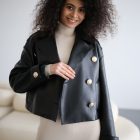 Куртка — жакет черного цвета 2