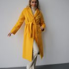 Пальто з вовни в жовтому кольорі 4