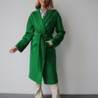 Пальто з вовни кашеміра в світло-зеленому кольорі 6