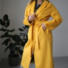 Пальто із вовни в жовтому кольорі 6