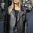 Куртка - косуха з натуральної шкіри в чорному кольорі 5