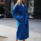 Пальто з вовни в темно-синьому кольорі 5