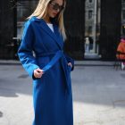 Пальто з вовни в темно-синьому кольорі 4