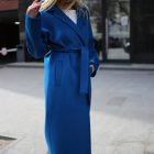 Пальто з вовни в темно-синьому кольорі 3