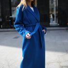 Пальто з вовни в темно-синьому кольорі 2