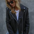 Куртка - косуха з натуральної шкіри в чорному кольорі 6