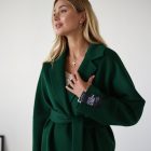 Пальто з вовни в зеленому кольорі 4