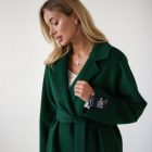Пальто з вовни в зеленому кольорі 2