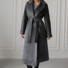 Пальто з вовни альпаки в сірому кольорі 5