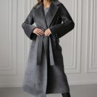 Пальто з вовни альпаки в сірому кольорі 2