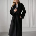 Пальто з вовни альпаки в чорному кольорі 3