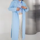 Пальто з вовни в голубому кольорі 12