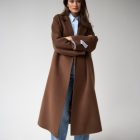 Пальто з вовни в коричневому кольорі 3