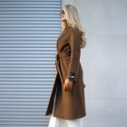 Пальто з вовни австралійського мериноса в коричневого кольору 4
