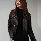 Куртка-косуха з натуральної шкіри в чорному кольорі 5