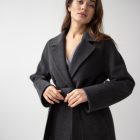 Пальто з вовни в сірому кольорі 3