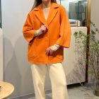 Пальто з вовни в помаранчевому кольорі 2