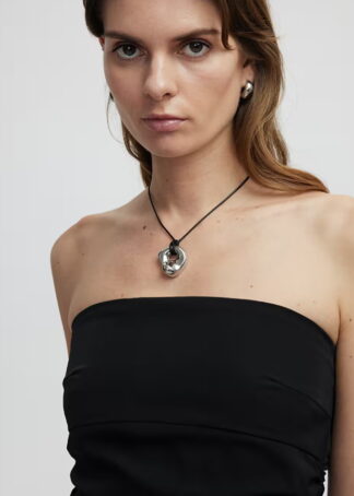 Корсет-блуза в чорному кольорі