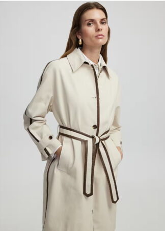 Тренч в кремовому кольорі