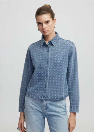 Сорочка в голубому кольорі