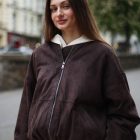 Куртка-бомбер в коричневому кольорі 3