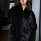 Шуба з хутра норки в чорному кольорі 5
