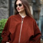 Куртка-бомбер в червоно-коричневому кольорі 6
