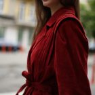 Куртка в темно-червоному кольорі 14