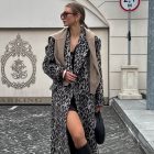 Пальто з альпаки в чорно-бежевому кольорі 4