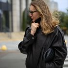 Курта з натуральної шкіри в чорному кольорі 9