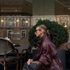 Куртка з натуральної шкіри в бордовому кольорі 7