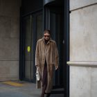 Дублянка з натуральної шкіри в темно-бежевому кольорі,двохстороння 8