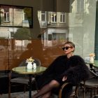 Шуба з хутра лами в чорному кольорі 5