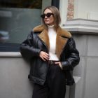 Дублянка з натурального хутра овчини в темно-коричневому кольорі 3