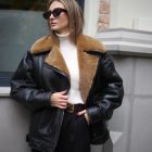 Дублянка з натурального хутра овчини в темно-коричневому кольорі 5