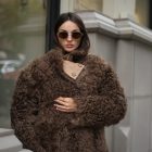 Дублянка з натуральної шкіри в бежевому кольорі,двохстороння 2
