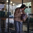 Дублянка з натуральної шкіри в бежевому кольорі,двохстороння 9