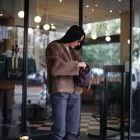 Дублянка з натуральної шкіри в бежевому кольорі,двохстороння 10