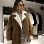 Дублянка з натуральної шкіри в коричневому кольорі 4