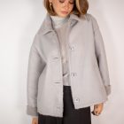 Дублянка з натуральної шкіри в сірому кольорі 4